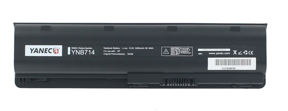 Yanec laptop battery 5200mah 6-cell