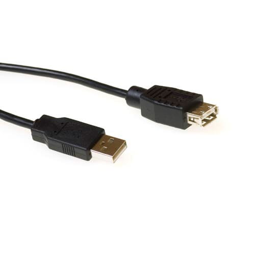 Act USB 2.0 forlængerkabel USB A han USB A hun sort 0,5 m
