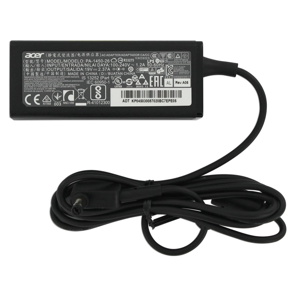 Acer Adaptador de laptop 45W Negro