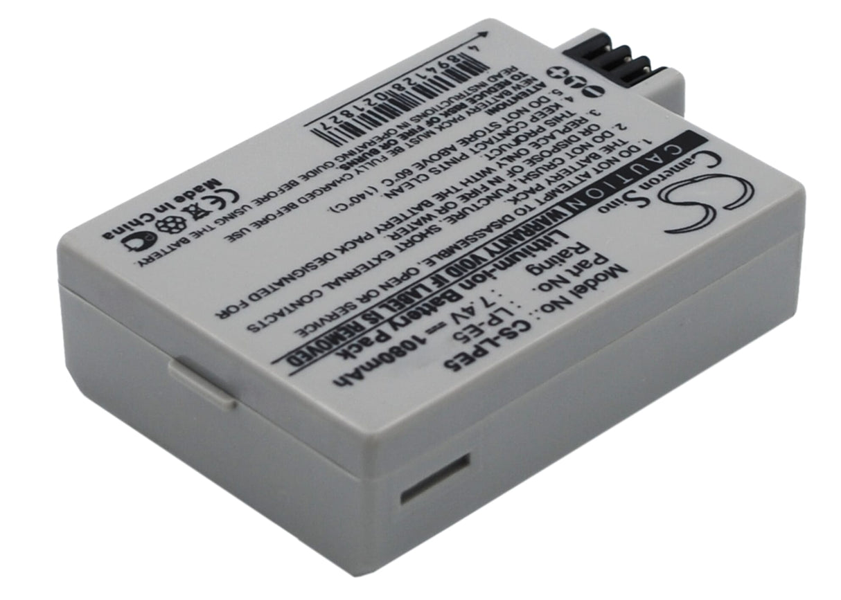Batería de cámara digital Blu-Basic 7.4V 1080mAh Li-ion para Canon