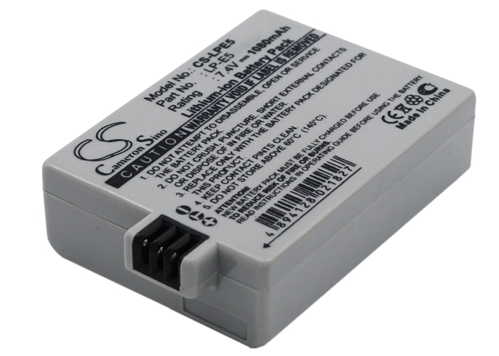 Batería de cámara digital Blu-Basic 7.4V 1080mAh Li-ion para Canon