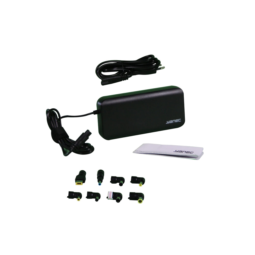 Universal Yanec Universal Laptop AC Adaptador 90W con 8 consejos - Negro