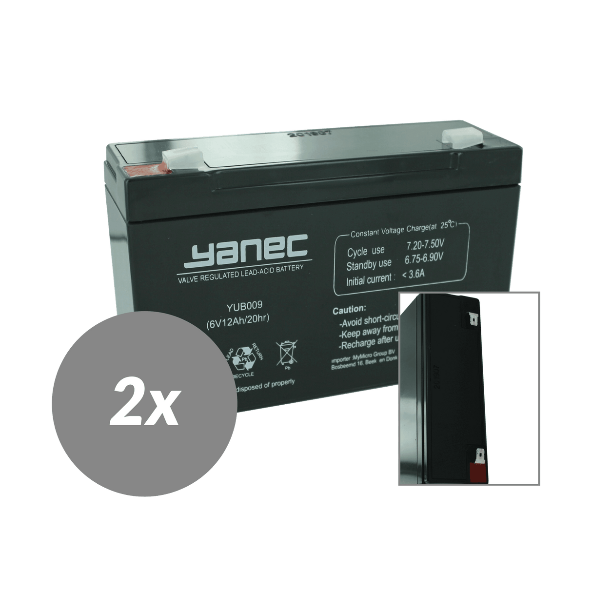 Yanec ups battery replacement set rbc3 (excl. cables)