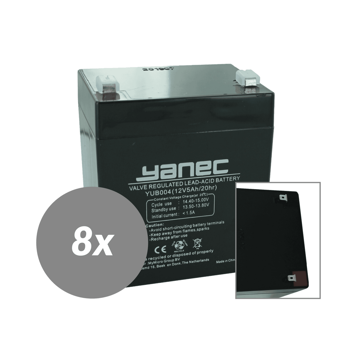 Conjunto de reemplazo de batería Yanec UPS RBC121 (Cables de exclusión)