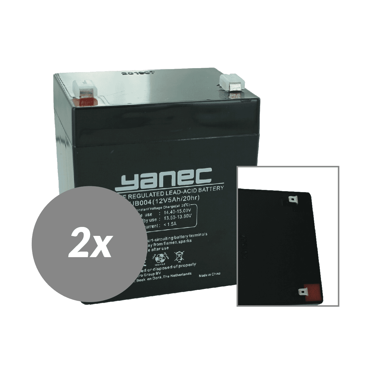 Yanec ups battery replacement set rbc20 (excl. cables)