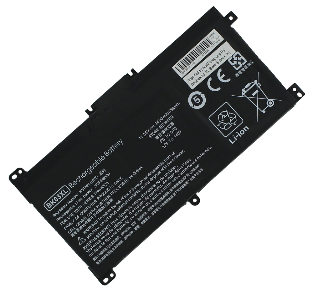 Placeringsdelar Laptopbatteri 3400 mAh