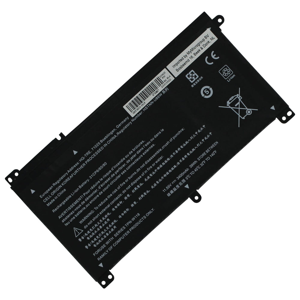 HP bærbar batteri 3400mAh