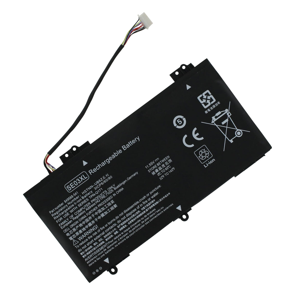 Erstatning Laptop Battery 3400mAh