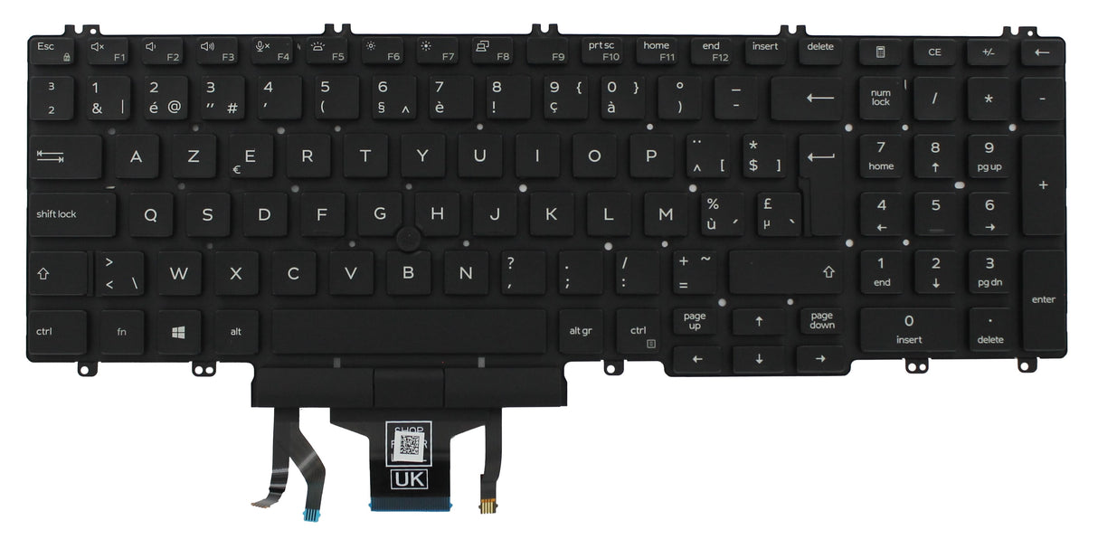 Dell laptop keyboard Azerty BE