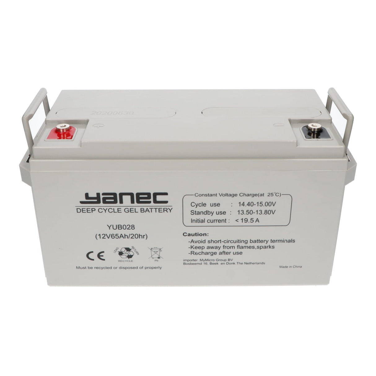 Yanec Gel Battery 12V 65AH