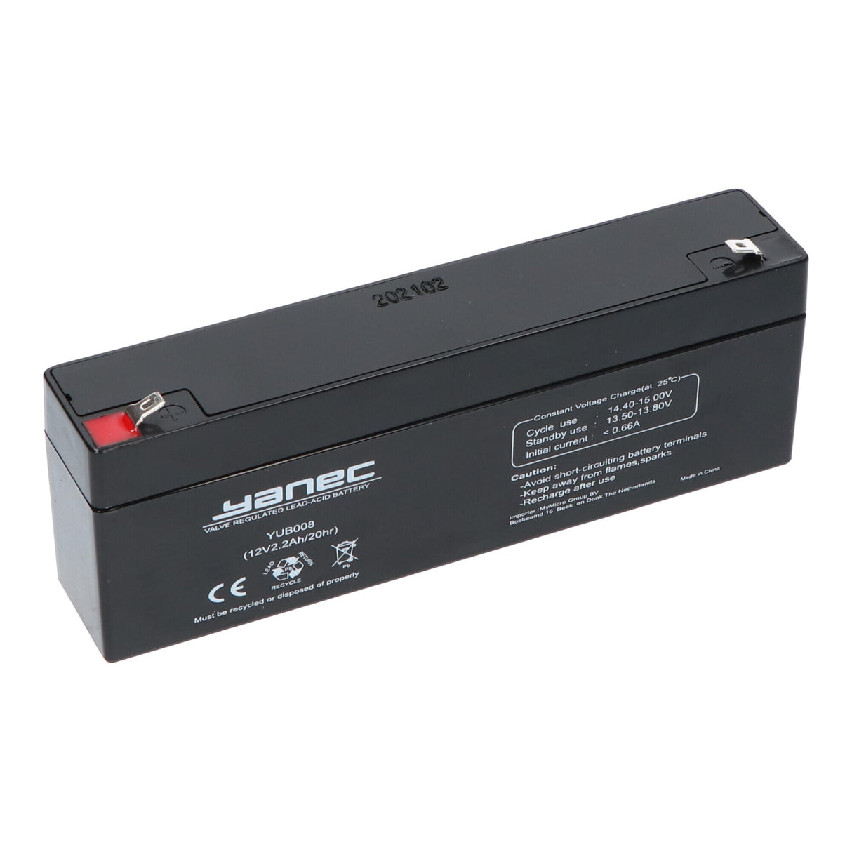 Bateria de chumbo Yanec 12V 2.2AH