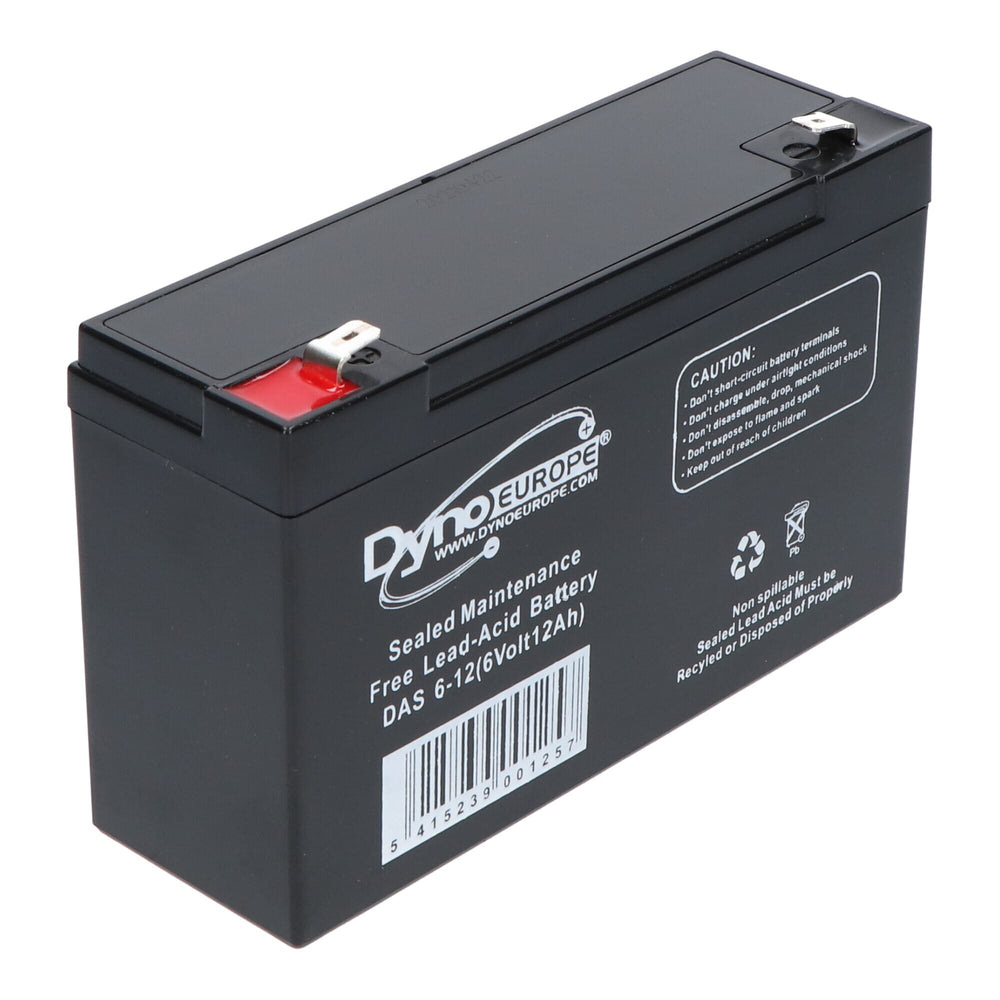 Dyno europe dyno lead acid battery 6v 12ah