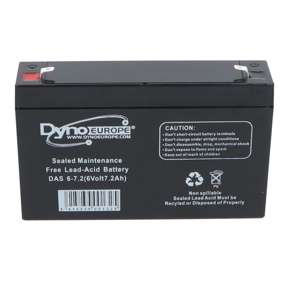 Dyno europe dyno lead acid battery 6v 7.2ah