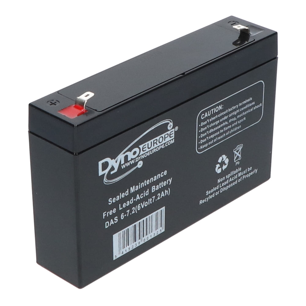 Dyno europe dyno lead acid battery 6v 7.2ah
