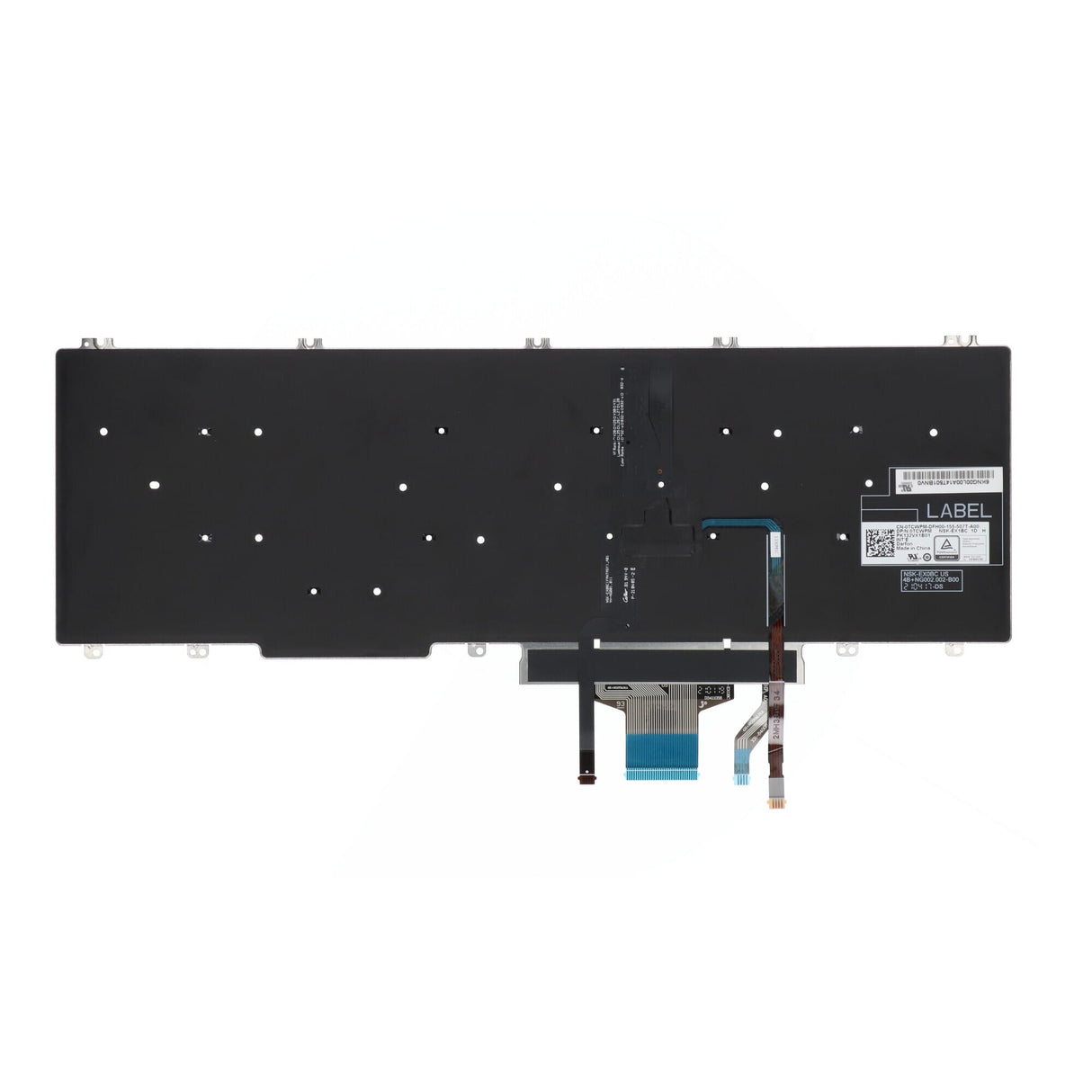 Dell Laptop -Tastatur QWERTY US + Backstreuit