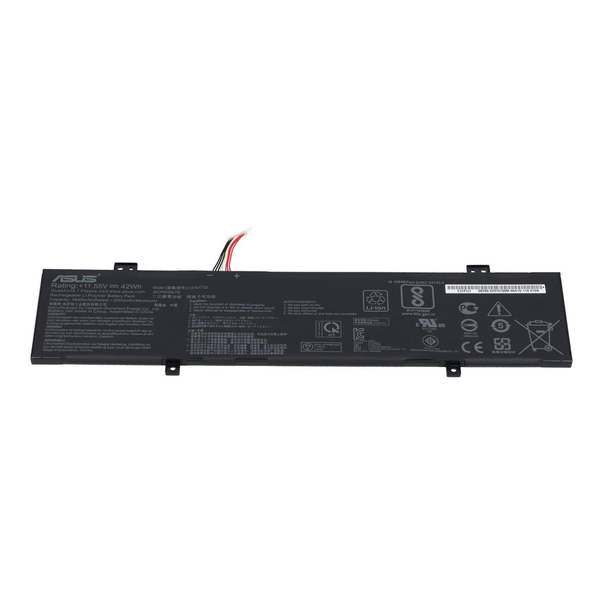 Asus laptop battery 3550 mah