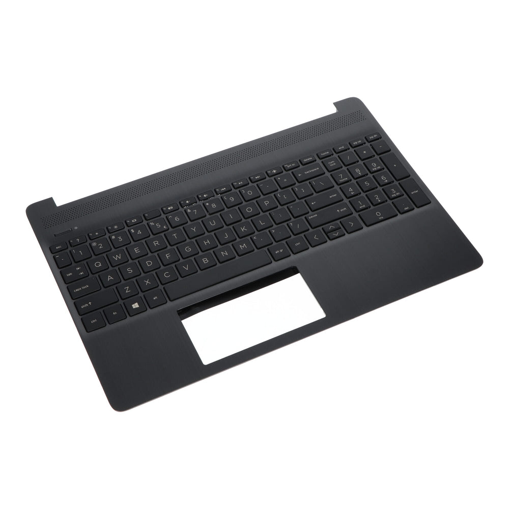 Hp laptop keyboard qwerty us + top cover - gray