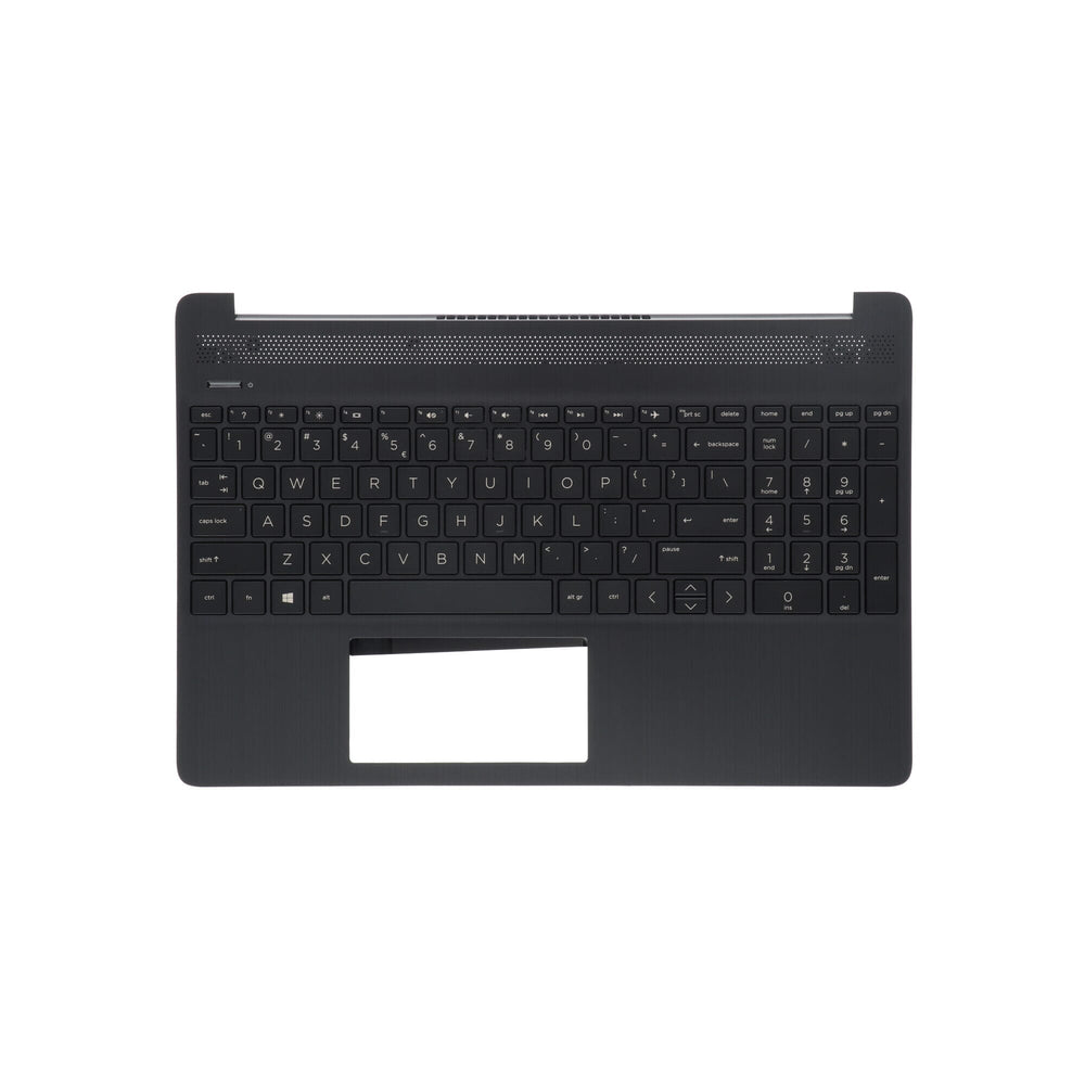 Hp laptop keyboard qwerty us + top cover - gray
