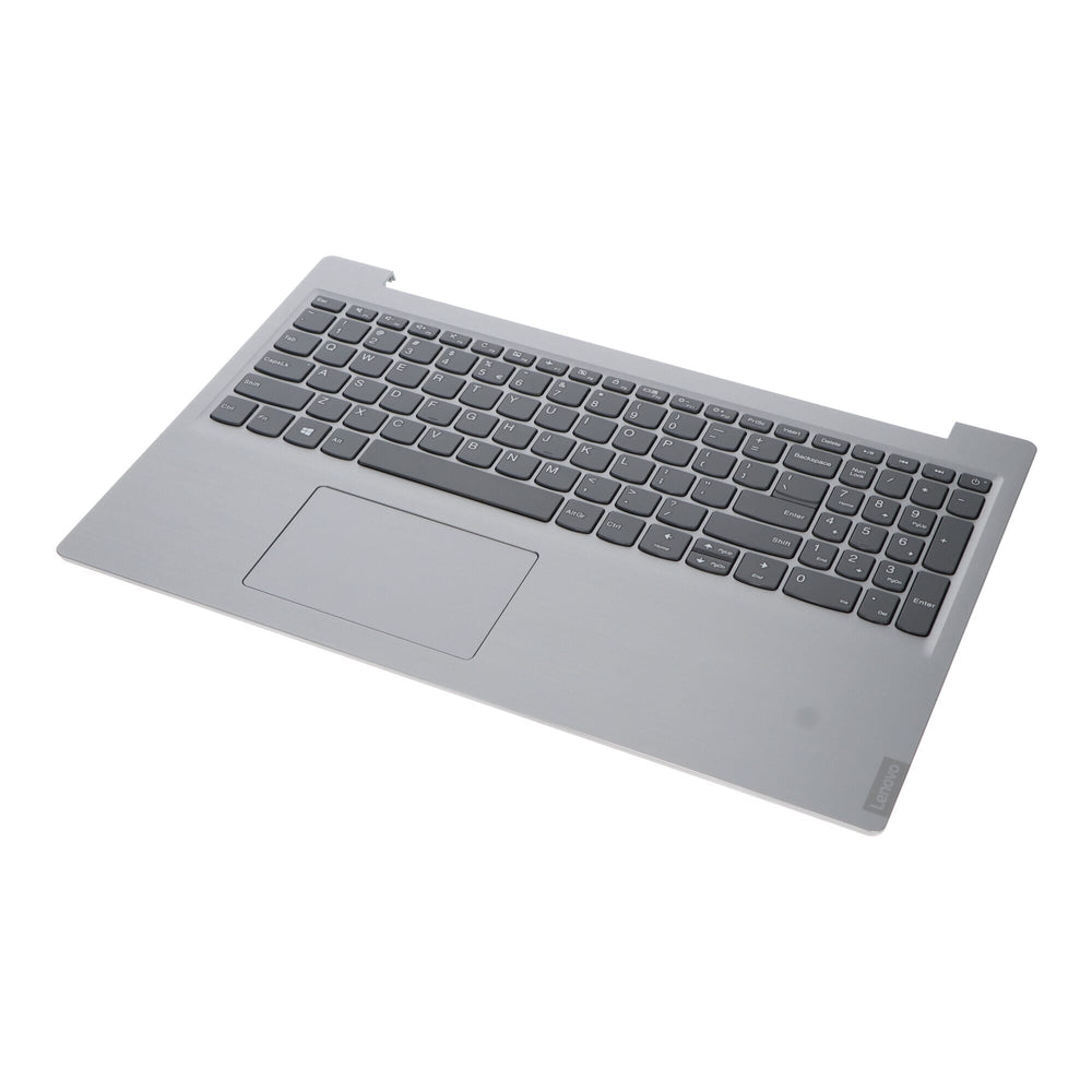 Lenovo laptop billentyűzet qwerty us + felső borító - ezüst