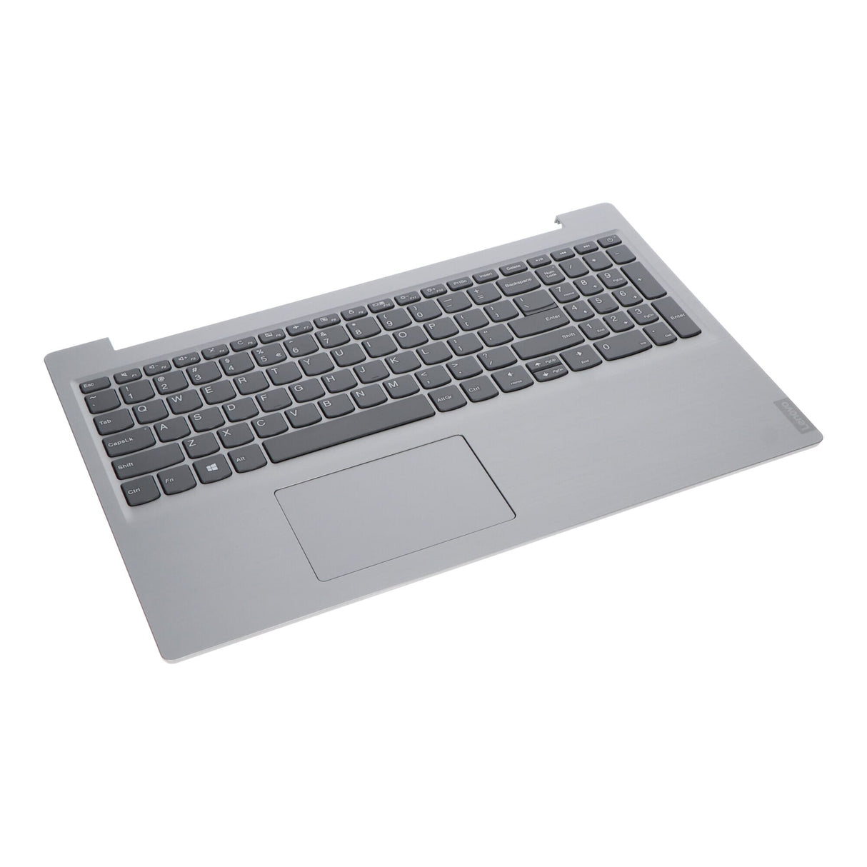 Lenovo laptop billentyűzet qwerty us + felső borító - ezüst