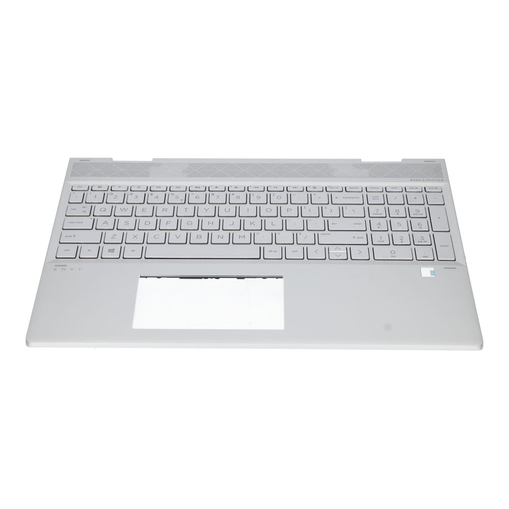 HP Laptop -tangentbord qwerty US + toppskydd - silver
