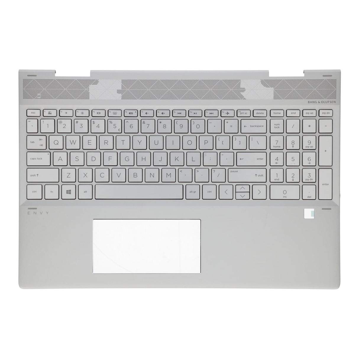 HP Laptop -tangentbord qwerty US + toppskydd - silver