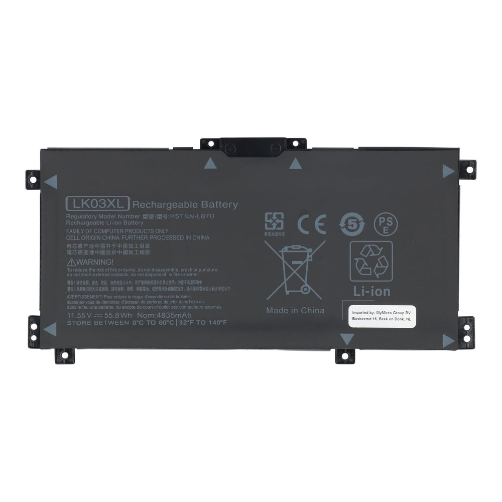 Replacement parts laptop battery 11.55v 4400mah