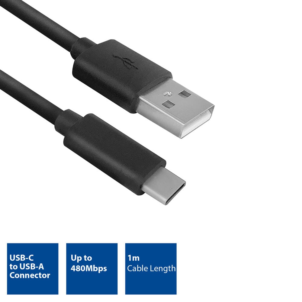 Act USB 2.0 propojovací kabel c samec - samec 1 metr, taška na zip