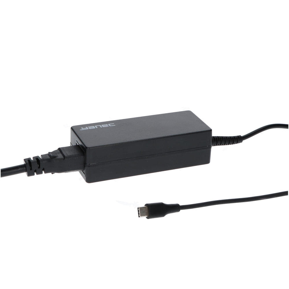 Universal Yanec laptop USB-C AC adapter 65W black