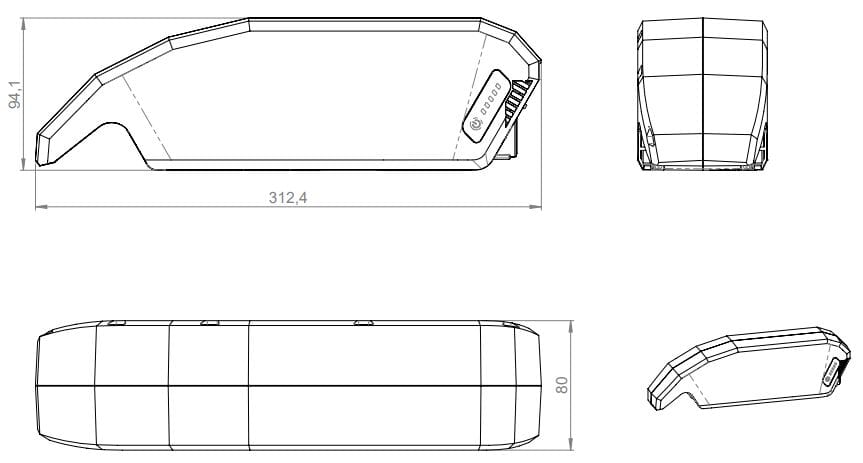 Riese Muller Bosch Powerpack 540wh Frame E-Bike Vision