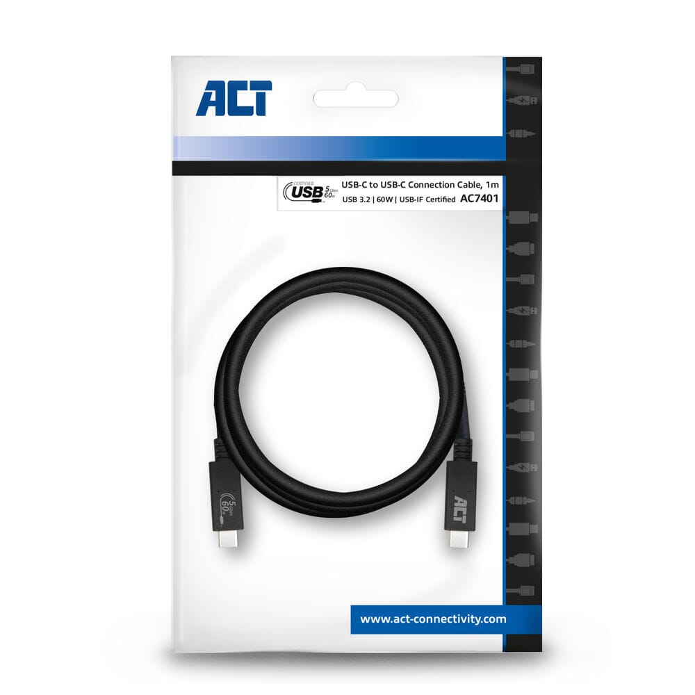 Act USB 3.2 Gen 1 Connection Cable C Male - C Male 1 m