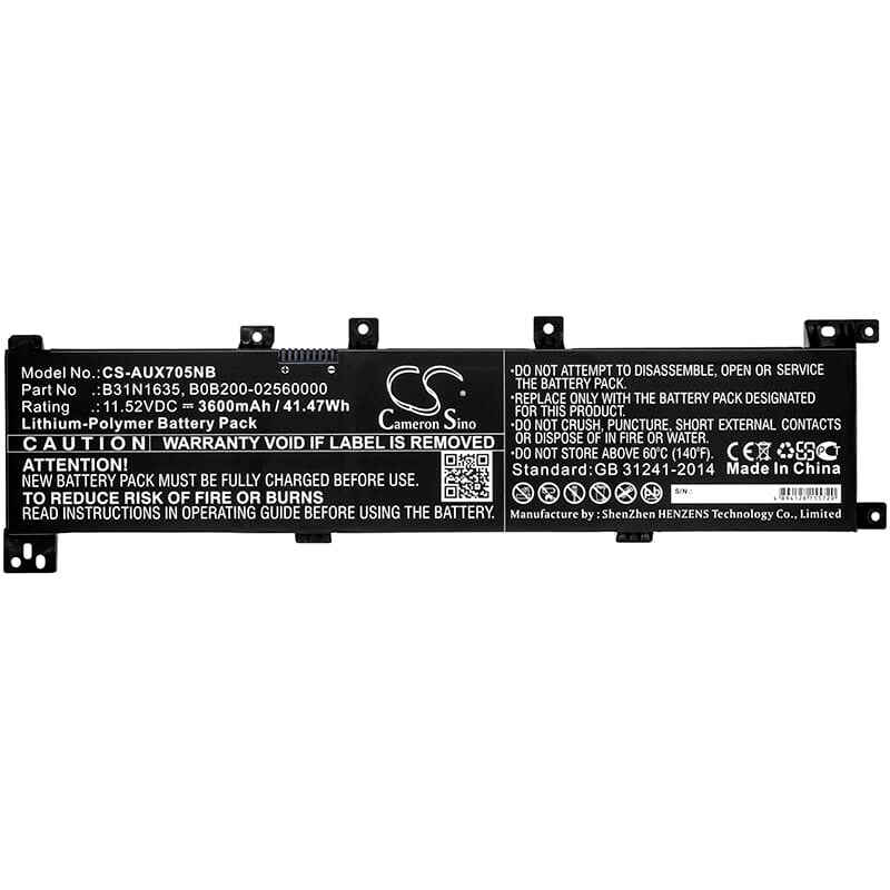 Replacement parts laptop battery 3600mah