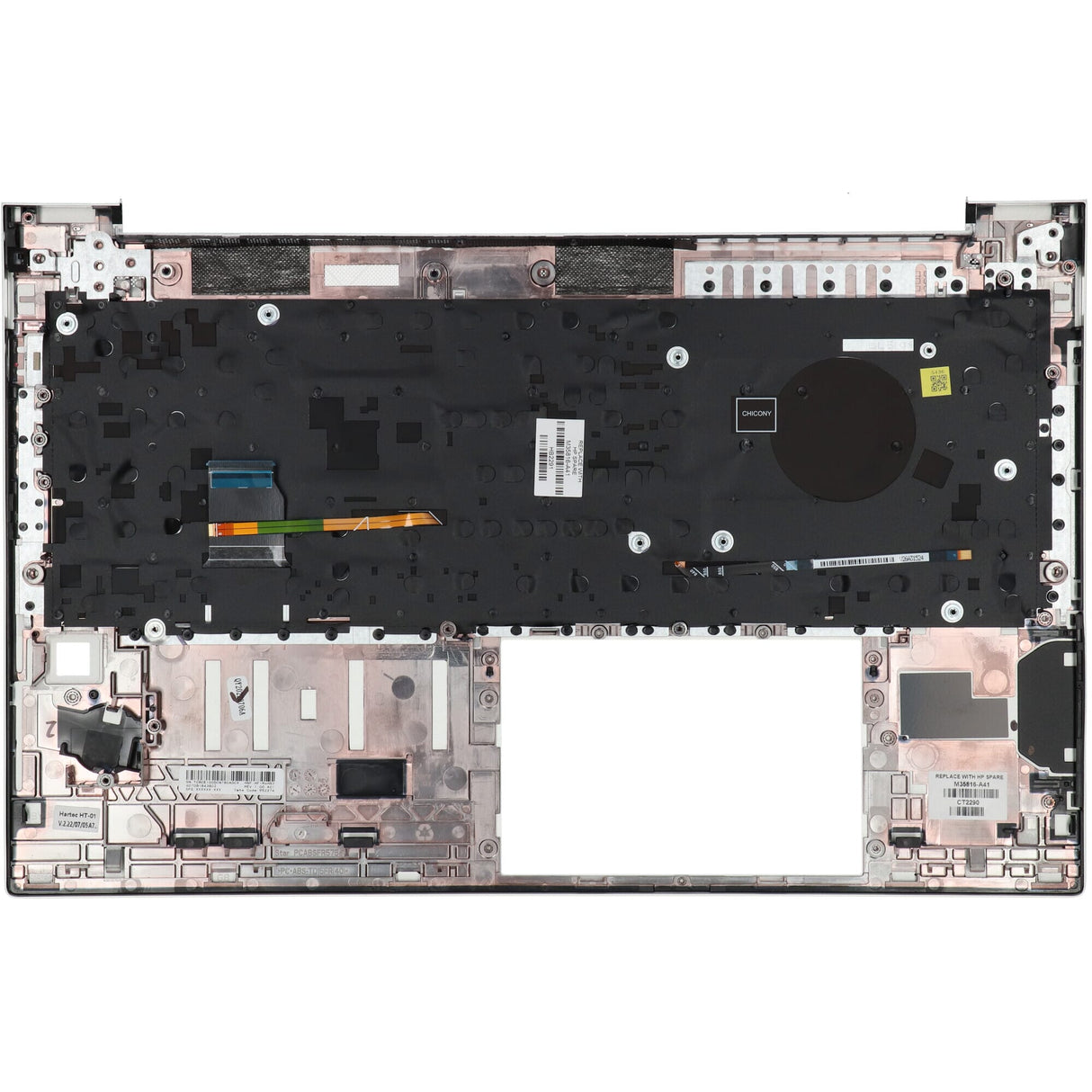 HP -Laptop -Tastatur Aery BE + Top Cover, Hintergrundbeleuchtung