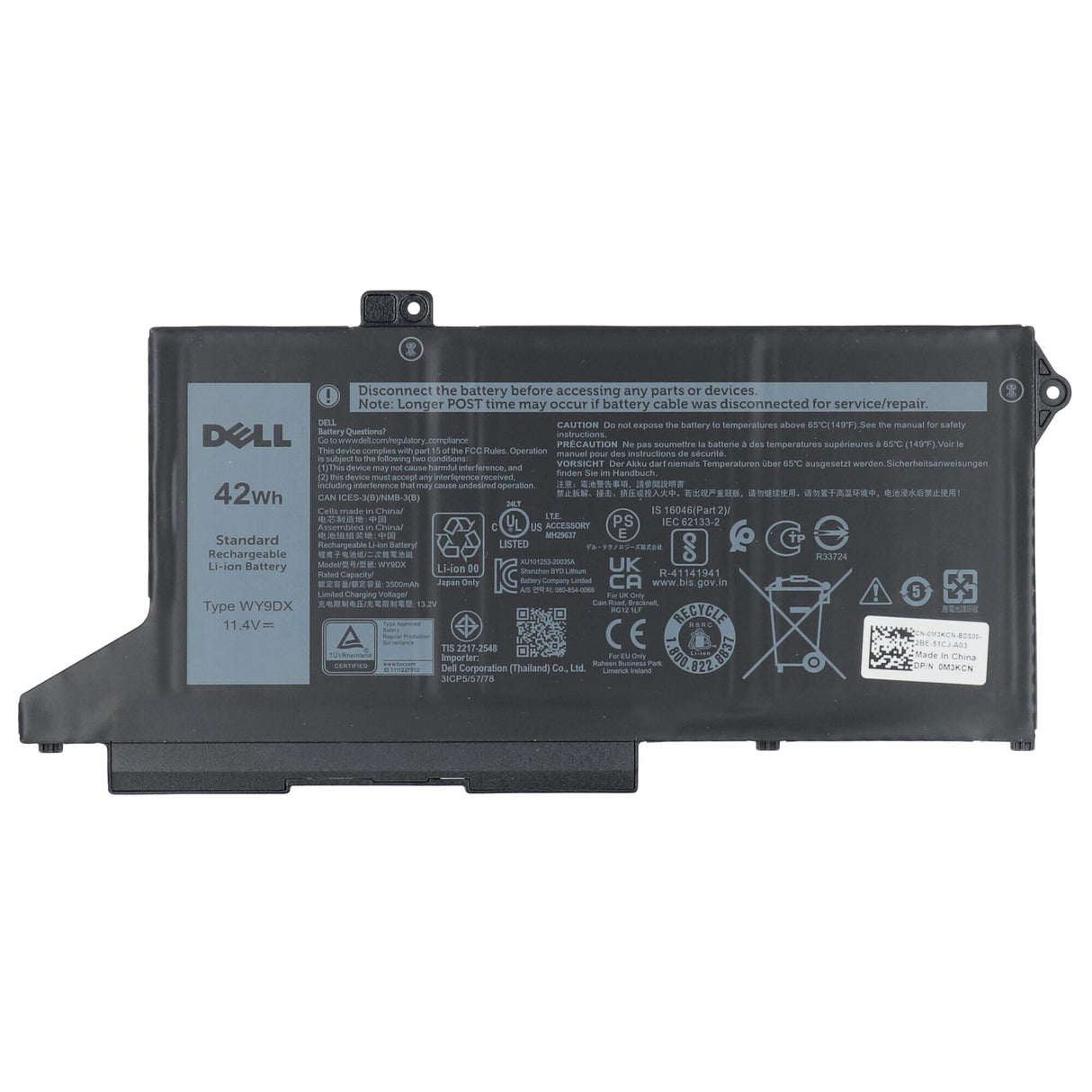 Dell laptop batteri 3684mah