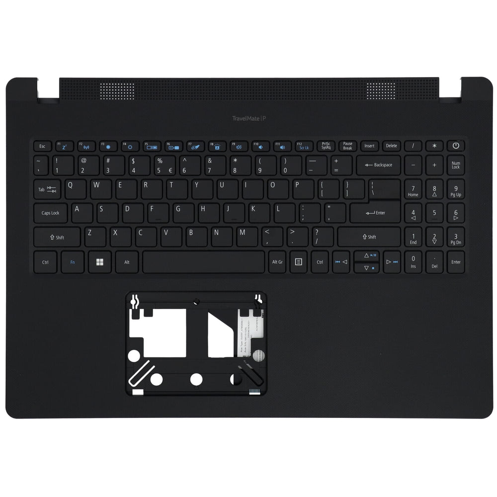 Acer laptop keyboard qwerty us + top cover, bl - black