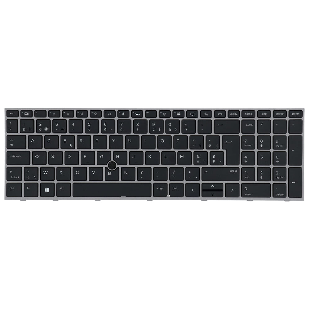 Hp laptop keyboard azerty be + trackpoint, backlit