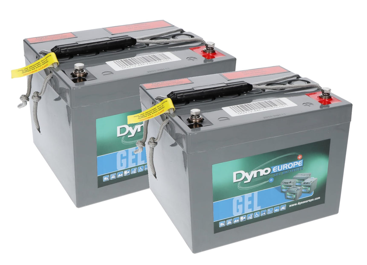 Dyno gel battery 12v 44ah replacement set (excl. cables)