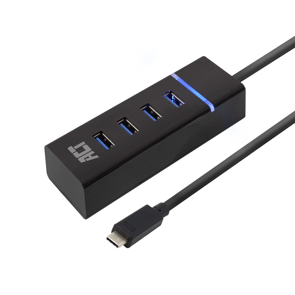 ACT-Konnektivität USB-C-Hub 3.2 mit 4 USB-A-Anschlüssen