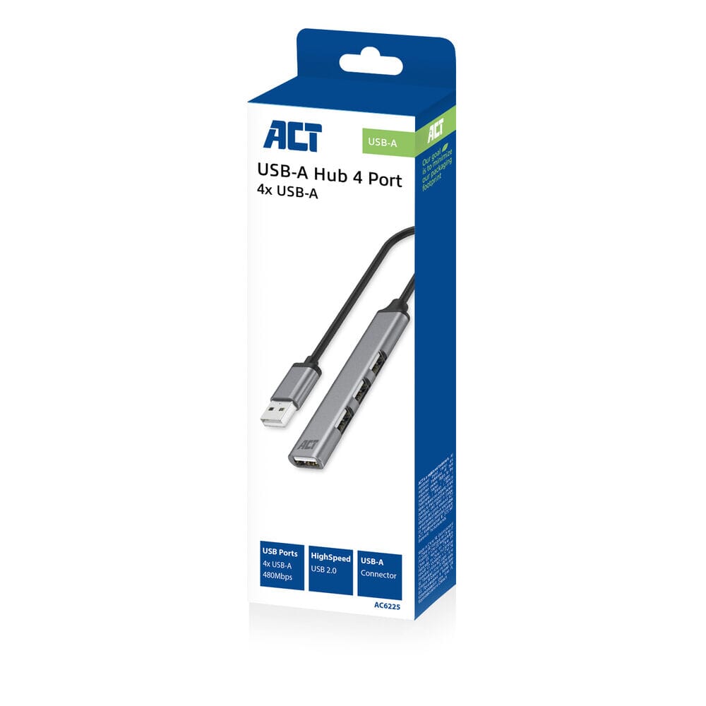 Act USB-A hub 2.0, 4 port USB-A