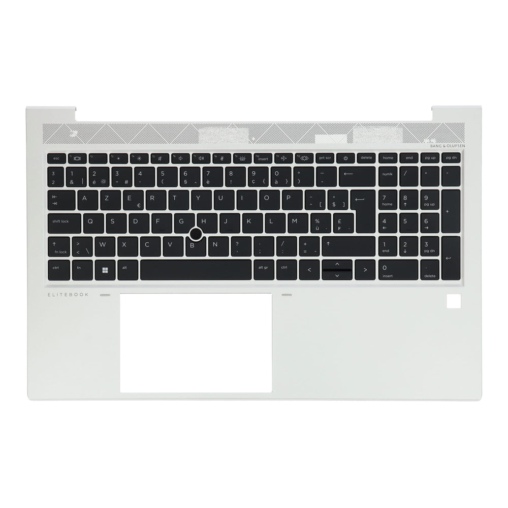 HP Laptop -tangentbord Azerty Be + Top Cover, BL - Silver