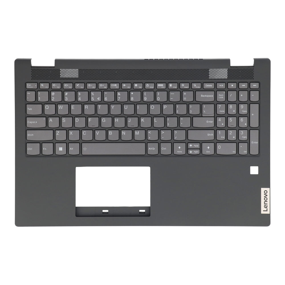 Lenovo laptop keyboard qwerty us + top cover, bl - gray