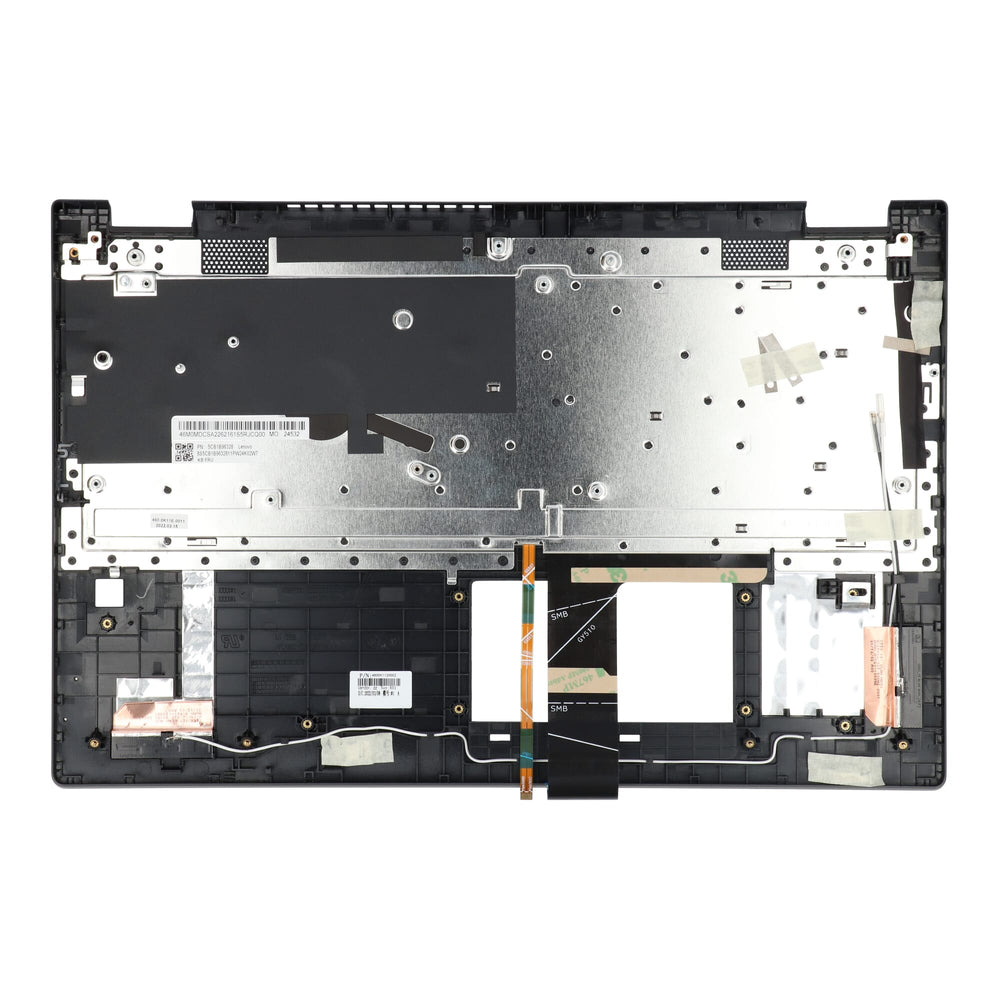 Lenovo laptop keyboard qwerty us + top cover, bl - gray