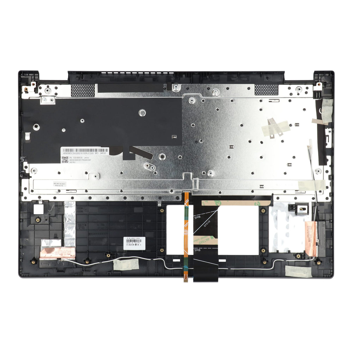 Lenovo laptop tangentbord qwerty us + topplock, bl - grå