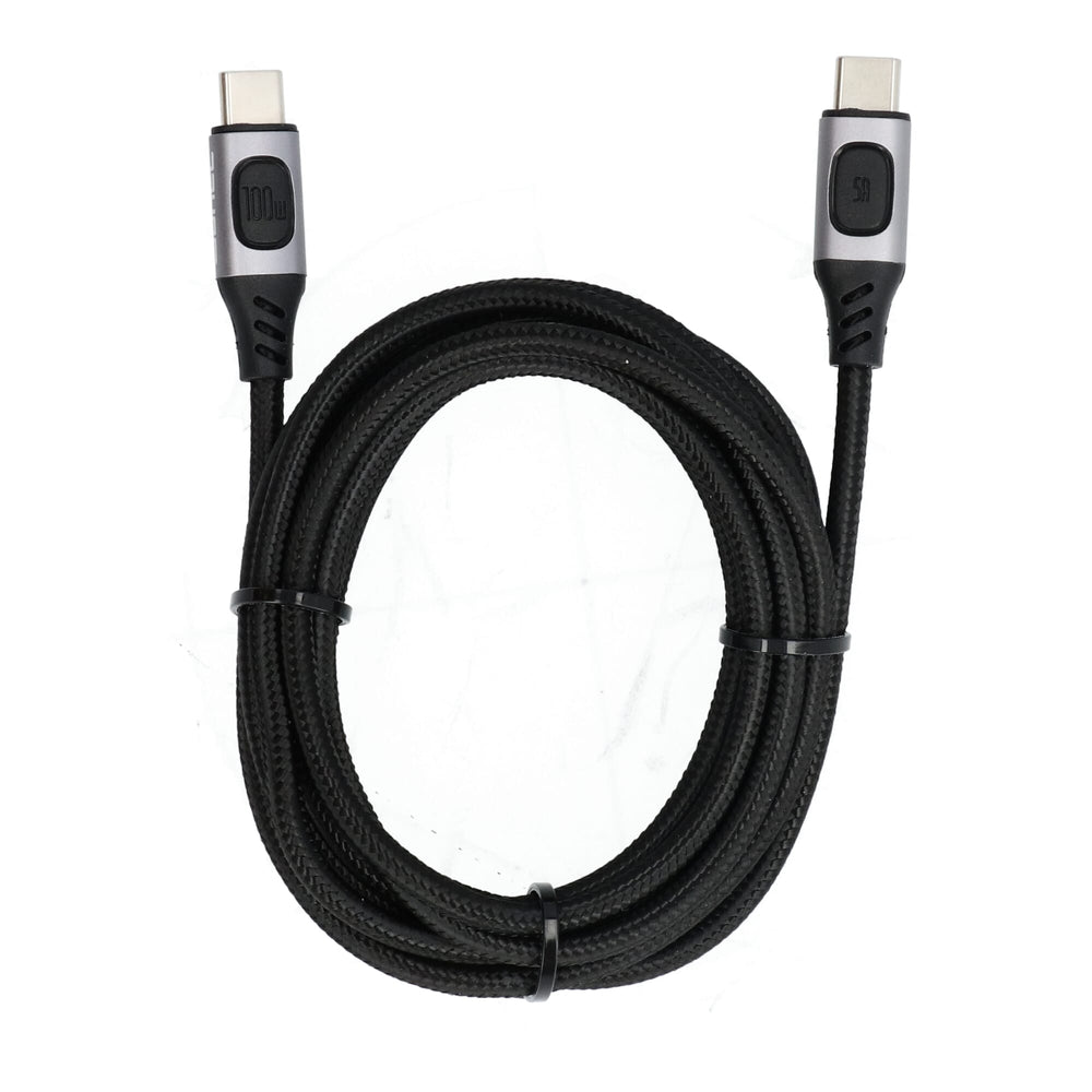 Yanec USB-C a USB-C Cable y cable de datos 2M Nylon (100W)