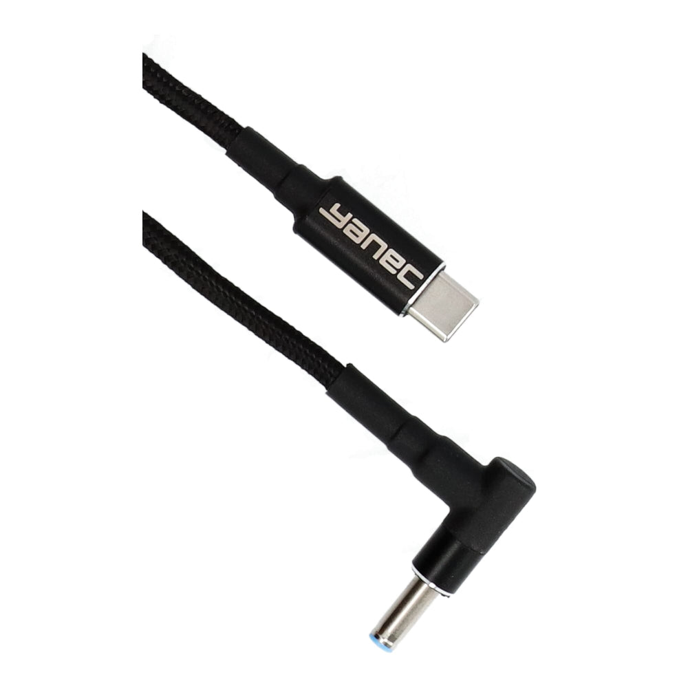 Yanec usb-c to 4.5 x 3.0 mm hp charging cable 1.8m