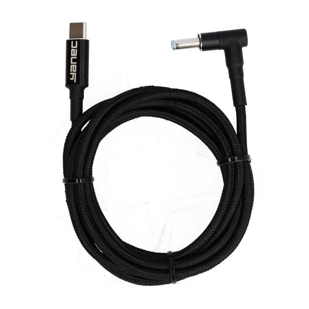 Yanec usb-c to 4.5 x 3.0 mm hp charging cable 1.8m
