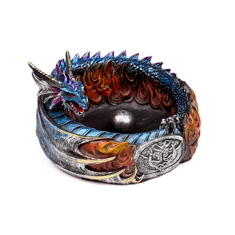 Dark legends circle of fire dragon incense holder