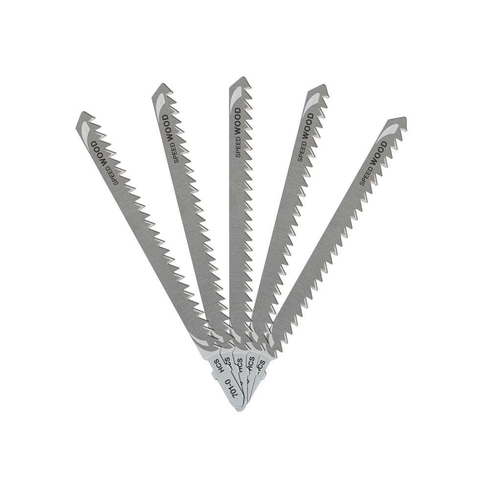 Dewalt accessoires decoupeerzaagblad hcs voor standaard zaagwerk in hout <85mm, 132x105x4mm, (t301dl) - dt2051-qz