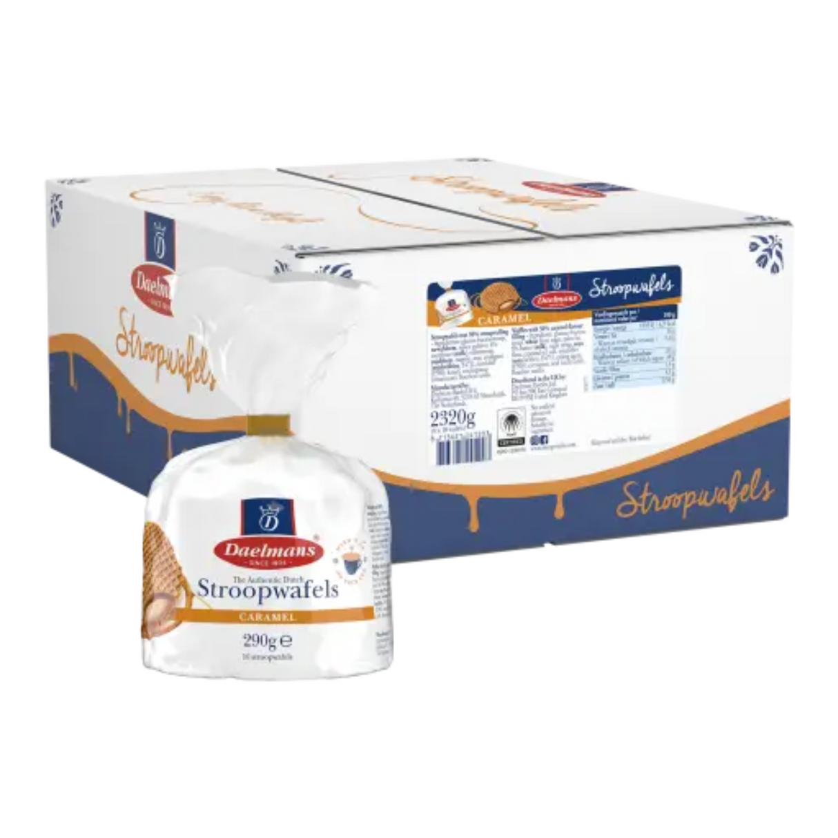 Daelmans stroopwafels caramel tuft bag (8x 290gr)