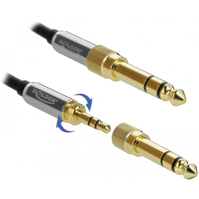 Delock Stereo Jack 3.5 mm 3-pin Male> Female